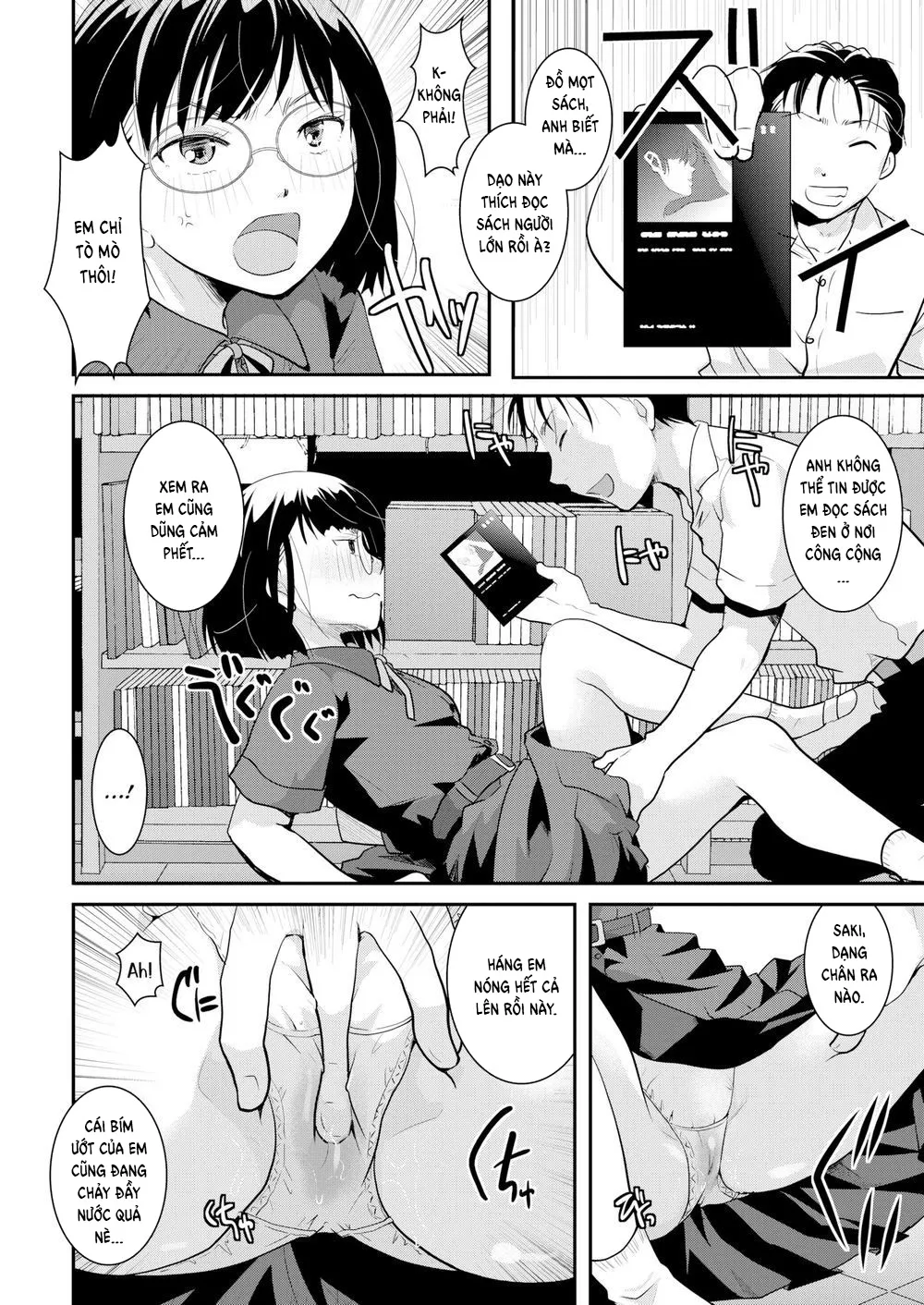 HentaiVN.net - Ảnh 6 - Quiet in the Library! - Oneshot