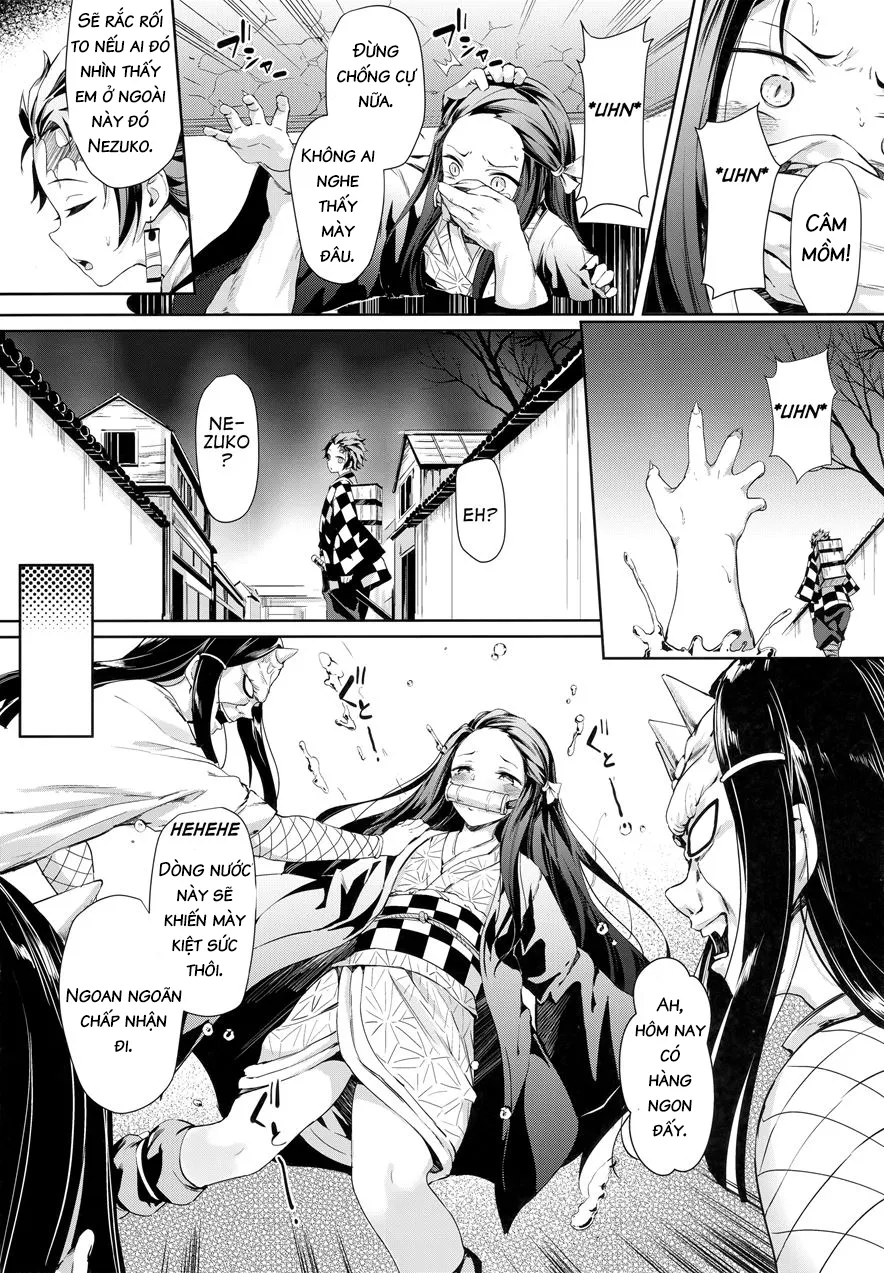 HentaiVN.net - Ảnh 3 - Moshi Nezuko Ga Warui Hito Ni Tsukamattara... (Kimetsu no Yaiba) - Oneshot