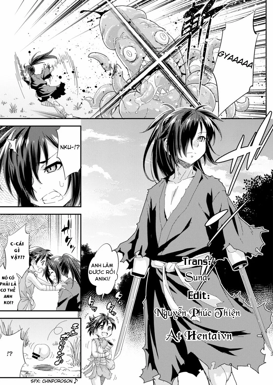 HentaiVN.net - Ảnh 2 - Chinpo ga Modotta Aniki to Futanari ni Nacchimatta Oira no Maki (Dororo) - Onshot