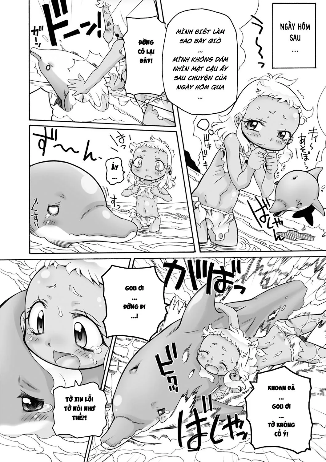 HentaiVN.net - Ảnh 11 - Ý Trời Bảo Bé Loli Đụ Chú Cá Heo! [神秘の世海] - Oneshot