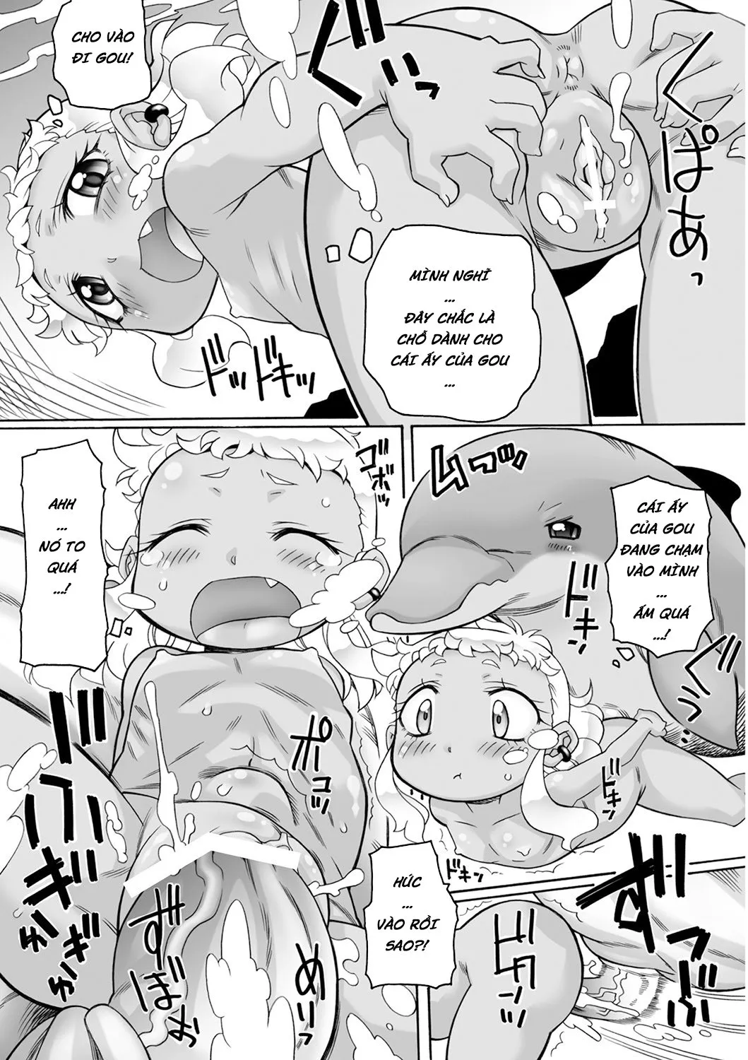 HentaiVN.net - Ảnh 14 - Ý Trời Bảo Bé Loli Đụ Chú Cá Heo! [神秘の世海] - Oneshot