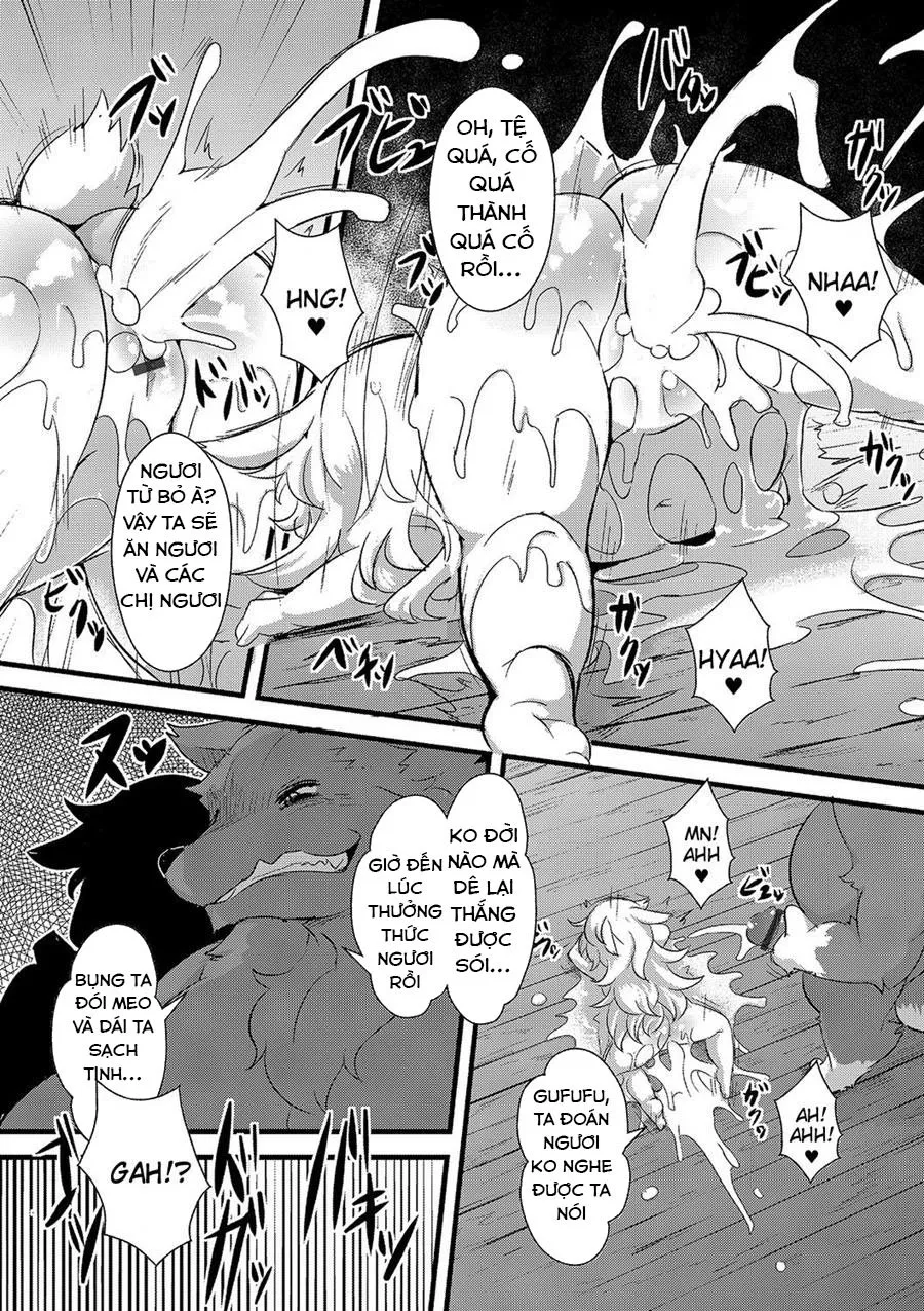 HentaiVN.net - Ảnh 20 - Chó sói và 7 bé dê loli [Ookami to Shichihiki no Koyagi] - Chap 2 - [END]