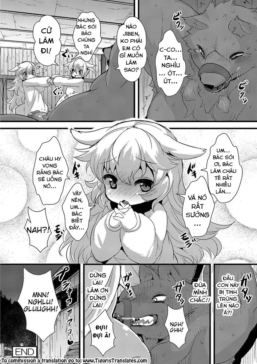 HentaiVN.net - Ảnh 23 - Chó sói và 7 bé dê loli [Ookami to Shichihiki no Koyagi] - Chap 2 - [END]