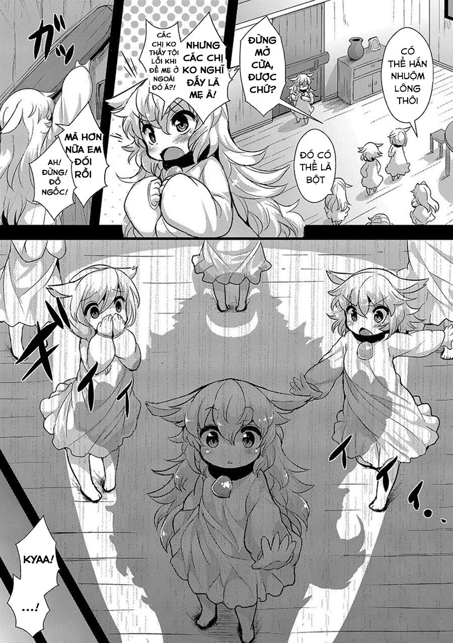 HentaiVN.net - Ảnh 4 - Chó sói và 7 bé dê loli [Ookami to Shichihiki no Koyagi] - Chap 2 - [END]