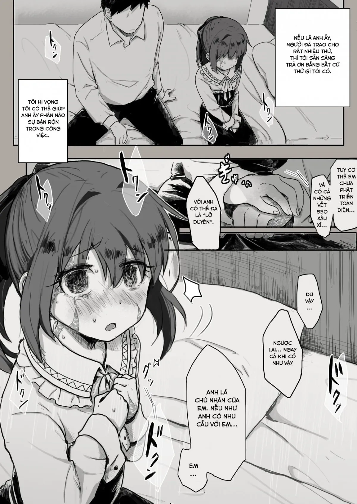 HentaiVN.net - Ảnh 8 - Từ Nô Lệ Trở Thành Người Yêu Của Anh [Dorei to no Seikatsu Iwai Nishuunen _Anata to Deaete_] - Oneshot