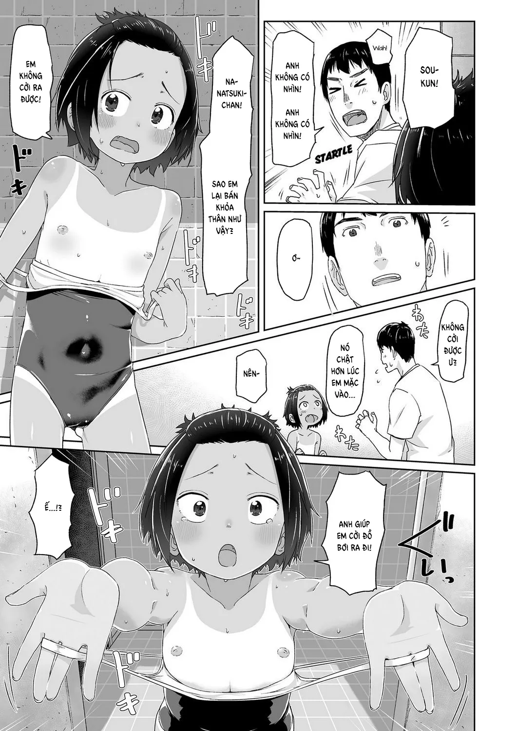 HentaiVN.net - Ảnh 7 - My Swimsuit Is Too Tight! [Mizugi Kitsusugi!] - Oneshot