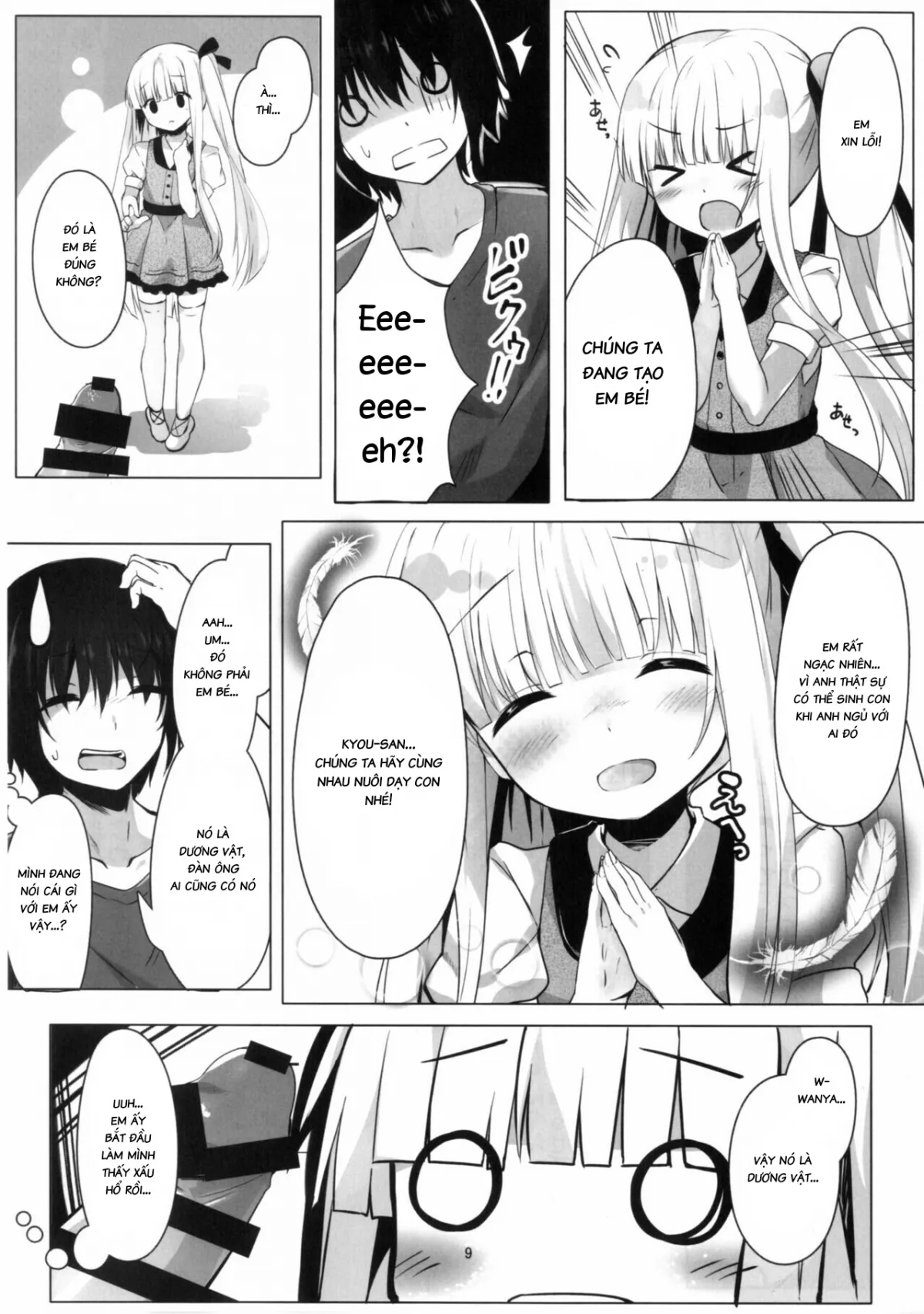 HentaiVN.net - Ảnh 9 - Tenshi no 4P? [天使の4P?] - Oneshot