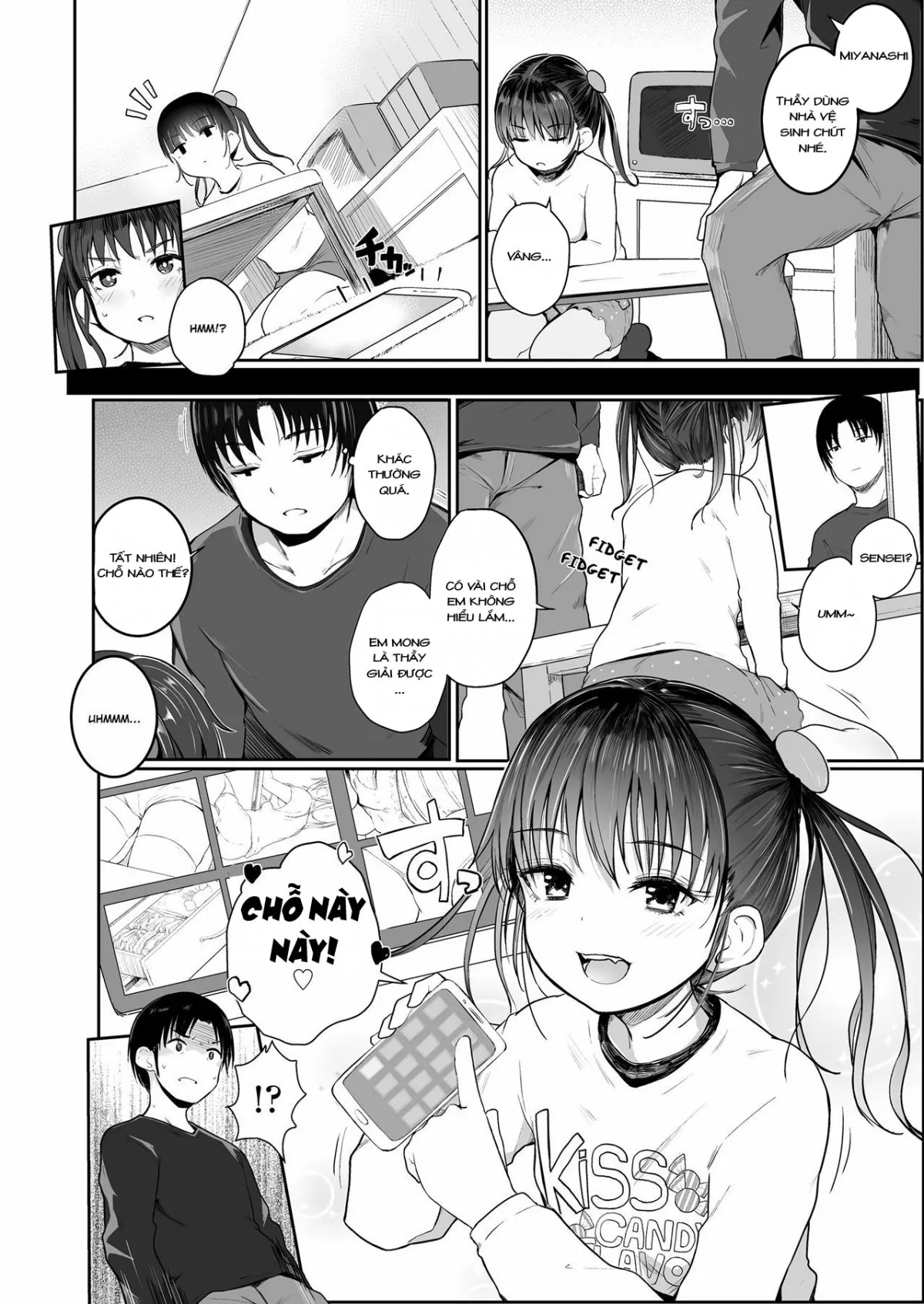 HentaiVN.net - Ảnh 3 - Dạy em đi thầy ơi [Teach Me, Sensei ; Oshiete Sensei!] - Oneshot