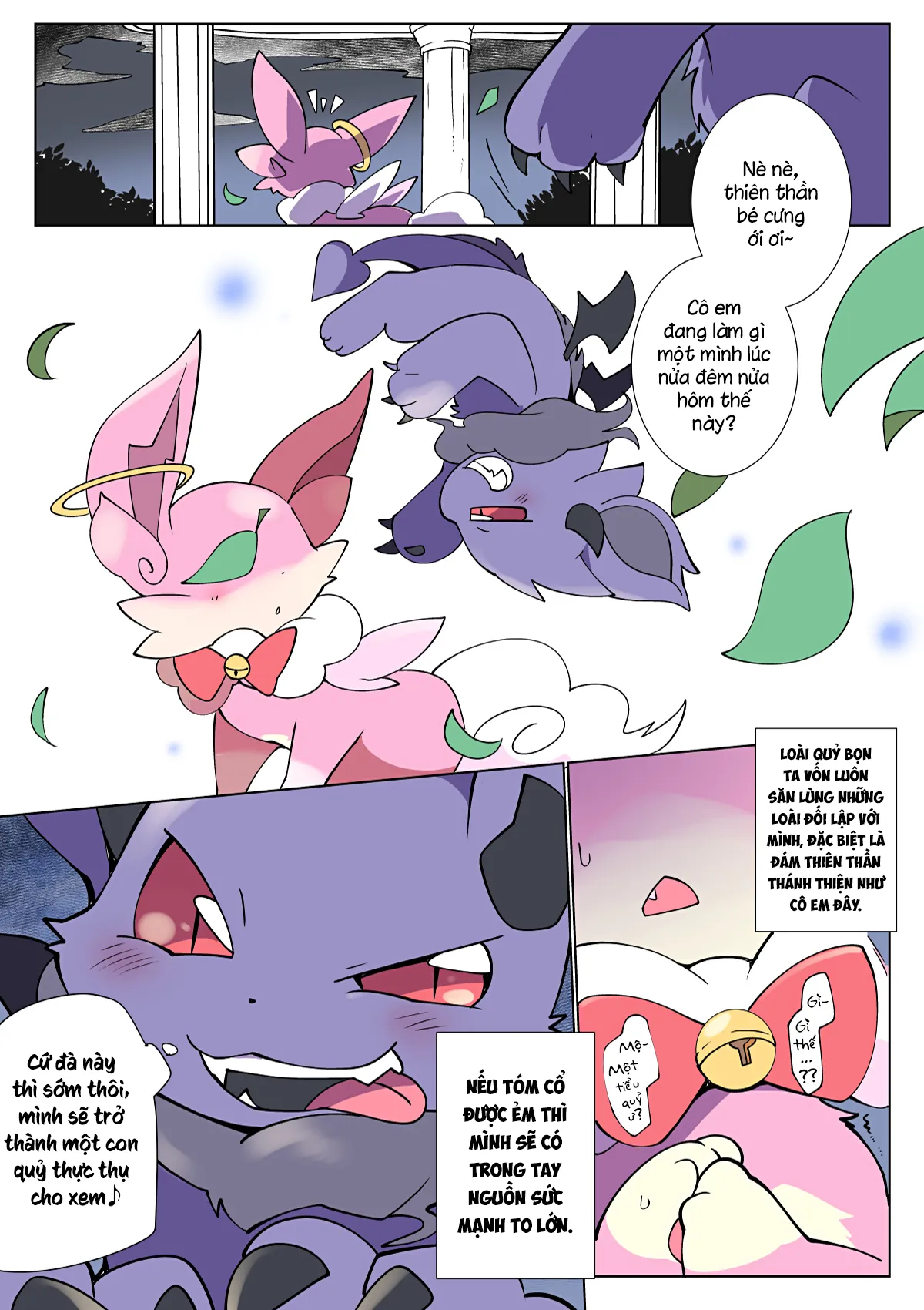 HentaiVN.net - Ảnh 3 - Thiên Thần và Ác Quỷ [Angel and Devil ; 天使ちゃんと悪魔くん] - Oneshot