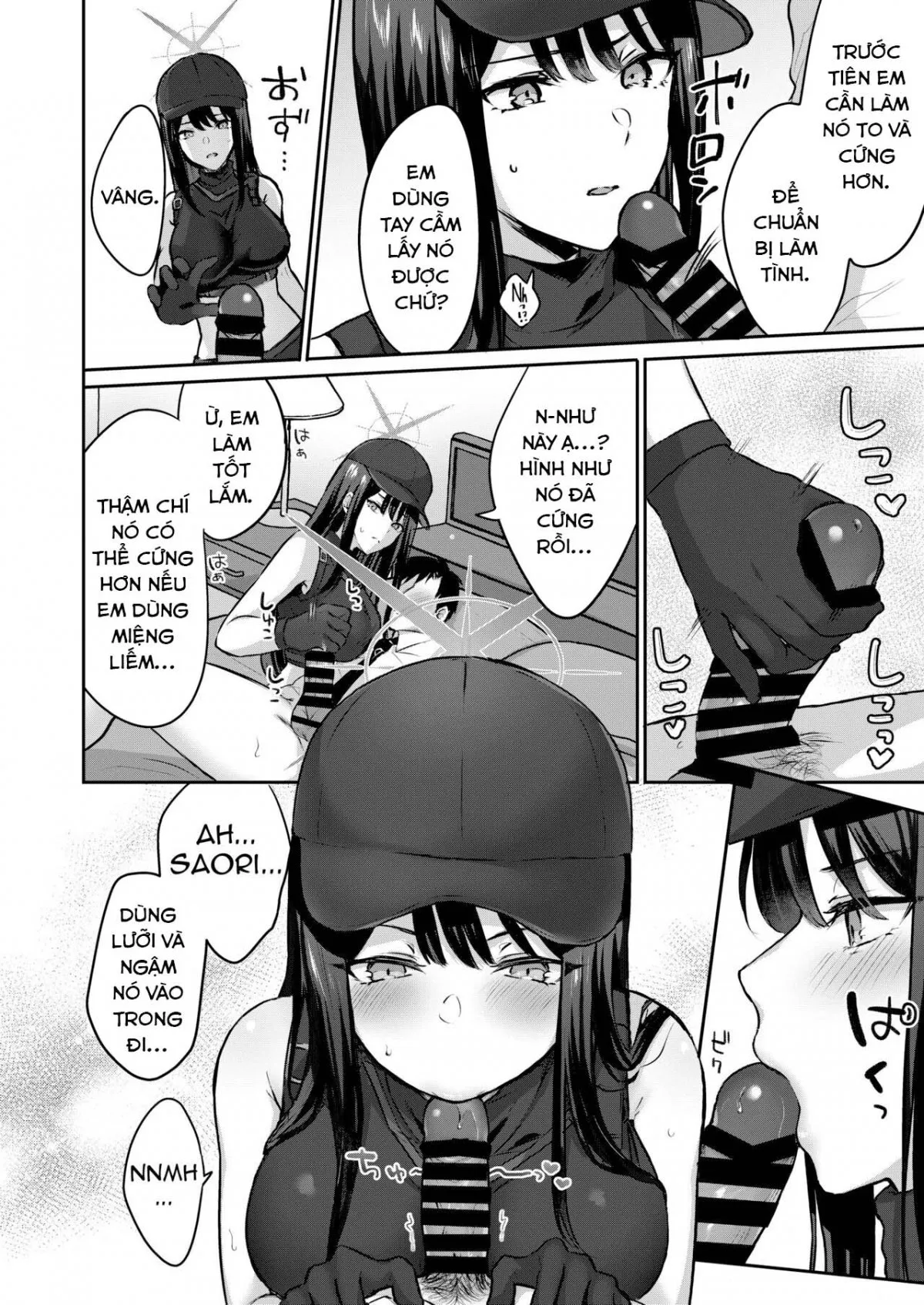 HentaiVN.net - Ảnh 9 - Không thể ra khỏi phòng nếu không làm tình với Saori. (Blue Archive) [Saori to xxx Shinai to Derarenai Heya; I Can’t Leave This Room Until I XXX Saori] - Oneshot