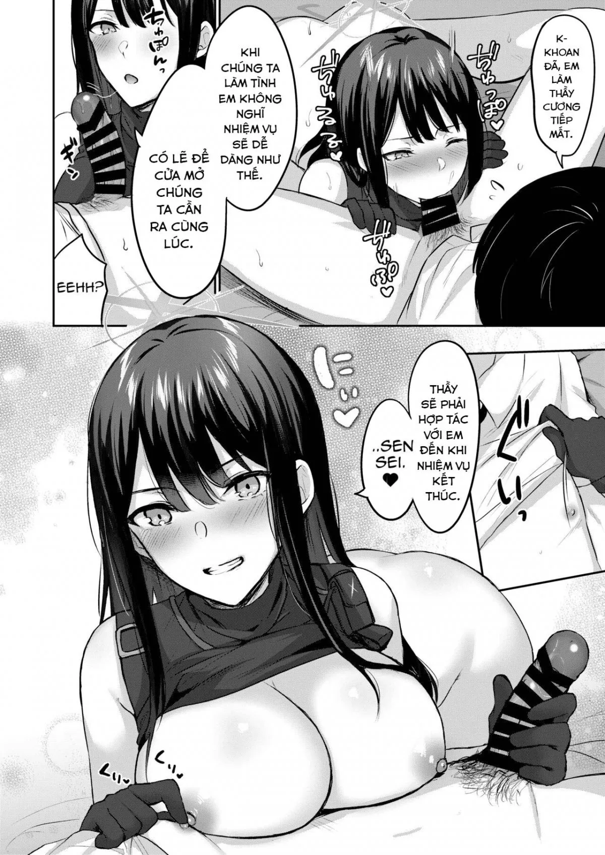 HentaiVN.net - Ảnh 21 - Không thể ra khỏi phòng nếu không làm tình với Saori. (Blue Archive) [Saori to xxx Shinai to Derarenai Heya; I Can’t Leave This Room Until I XXX Saori] - Oneshot