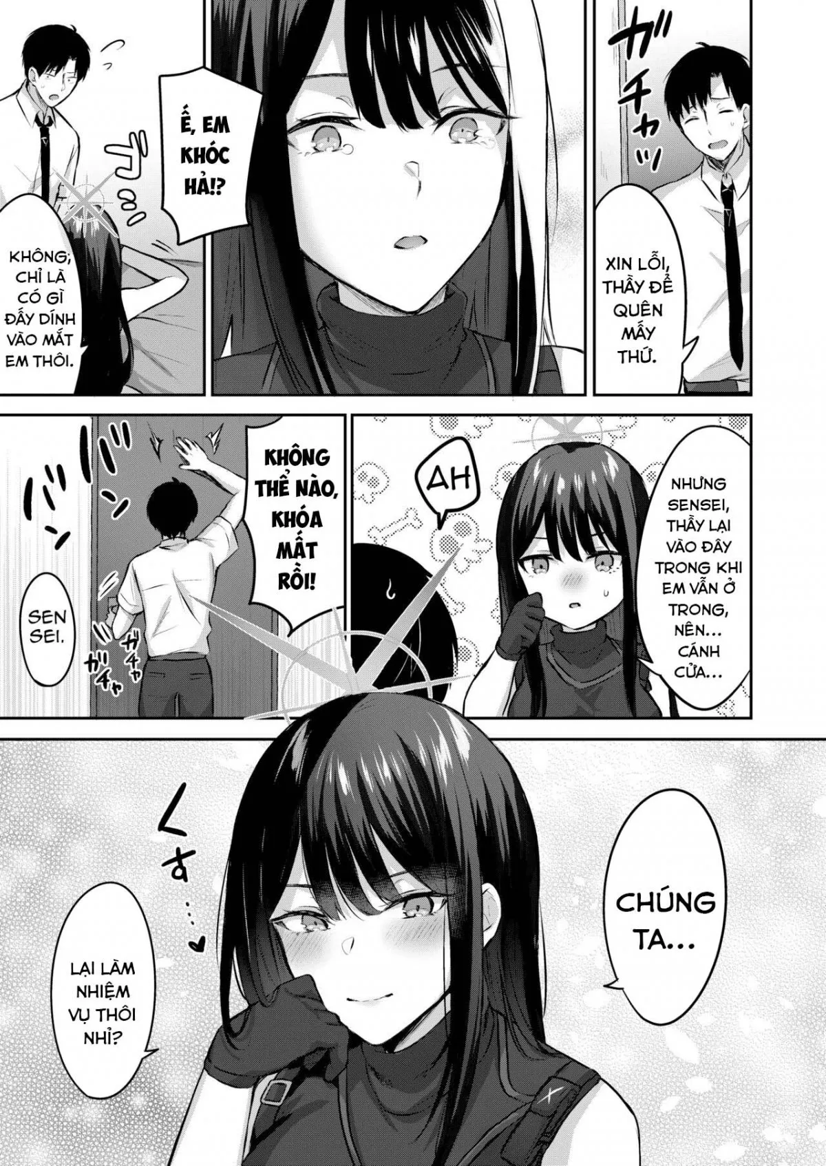 HentaiVN.net - Ảnh 26 - Không thể ra khỏi phòng nếu không làm tình với Saori. (Blue Archive) [Saori to xxx Shinai to Derarenai Heya; I Can’t Leave This Room Until I XXX Saori] - Oneshot