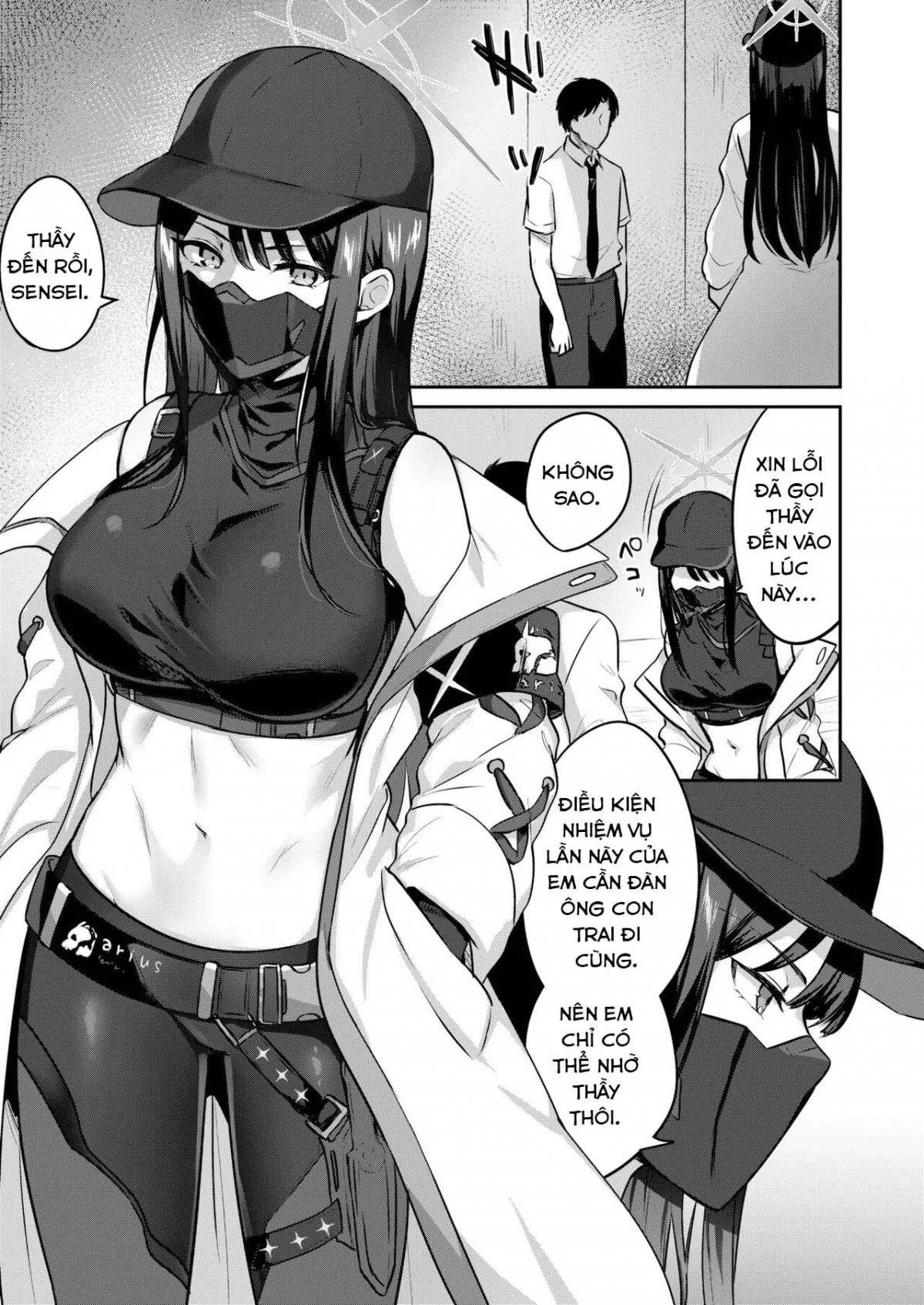 HentaiVN.net - Ảnh 6 - Không thể ra khỏi phòng nếu không làm tình với Saori. (Blue Archive) [Saori to xxx Shinai to Derarenai Heya; I Can’t Leave This Room Until I XXX Saori] - Oneshot