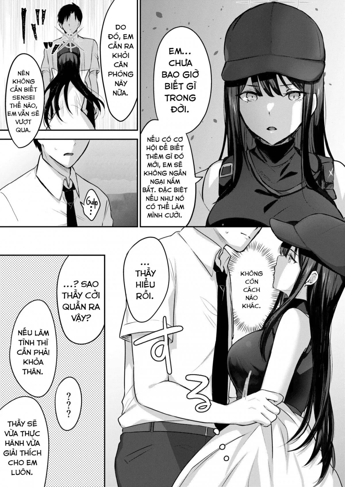 HentaiVN.net - Ảnh 8 - Không thể ra khỏi phòng nếu không làm tình với Saori. (Blue Archive) [Saori to xxx Shinai to Derarenai Heya; I Can’t Leave This Room Until I XXX Saori] - Oneshot