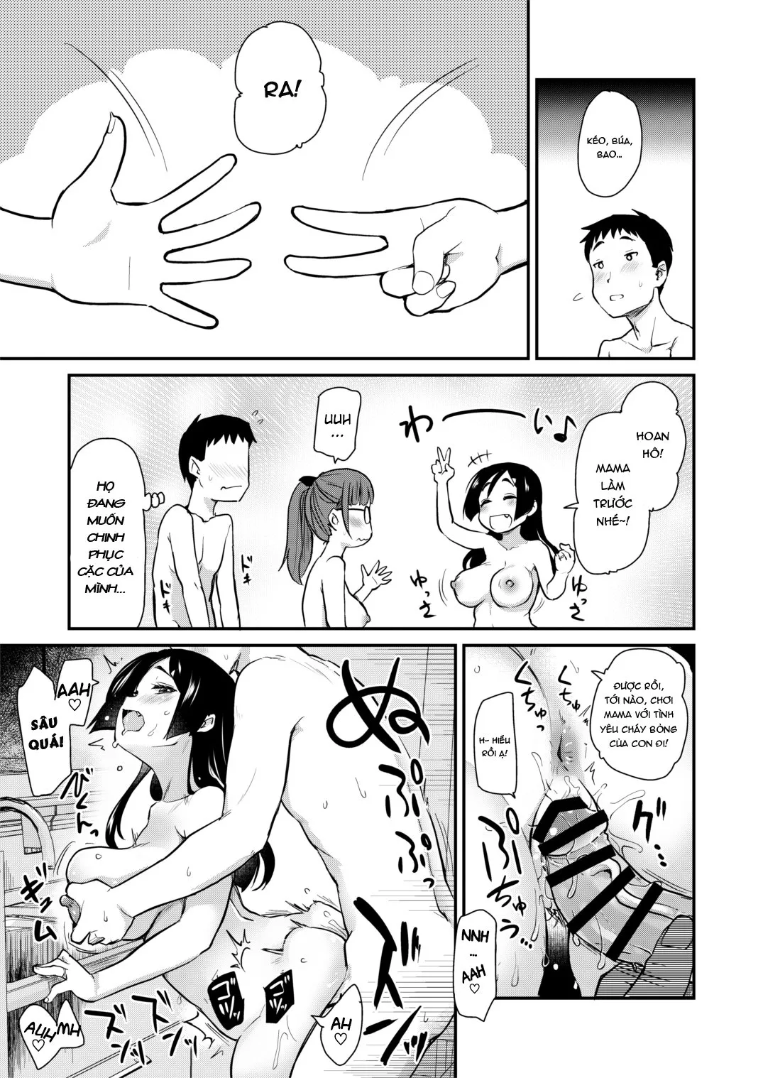 HentaiVN.net - Ảnh 20 - Mẹ kế và chị gái [Onee-chan to, Mama to, Ofuro ni Hairo; Otouto no Seiyoku Shori wa, Ane ga Suru Mono da to Onee-chan wa Omotte iru.] - Chap 3