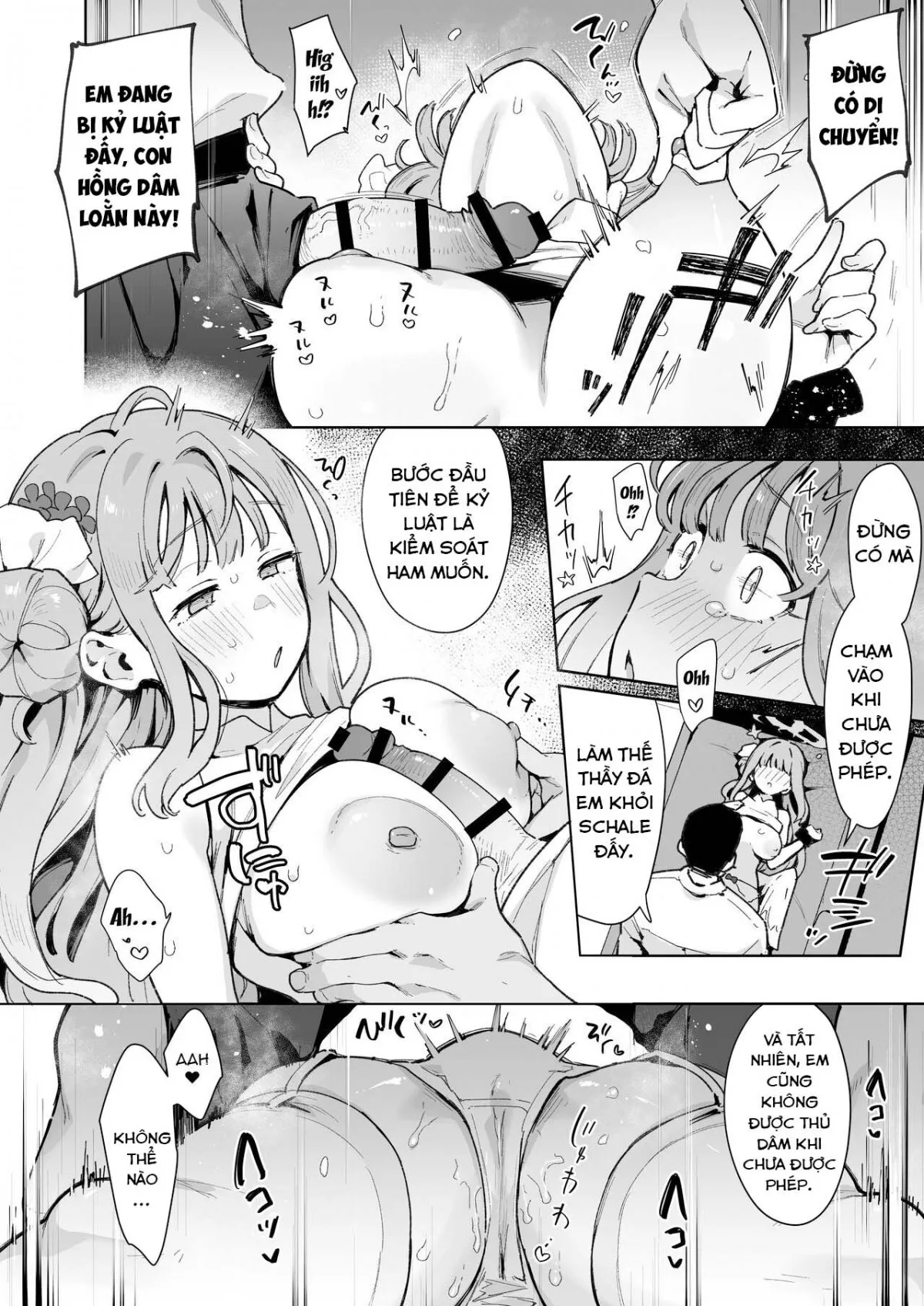 HentaiVN.net - Ảnh 16 - Mika muốn được phạt (Blue Archive) [Waruiko Mika wa Oshiokisaretai; I want to be punished] - Oneshot