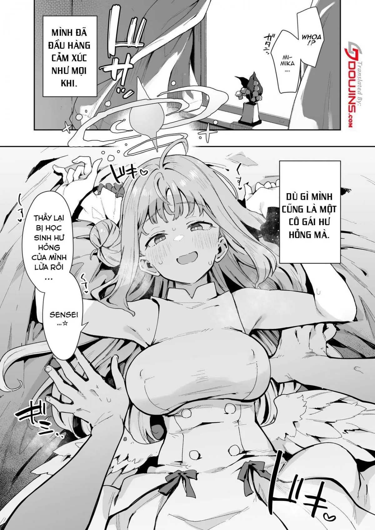 HentaiVN.net - Ảnh 5 - Mika muốn được phạt (Blue Archive) [Waruiko Mika wa Oshiokisaretai; I want to be punished] - Oneshot