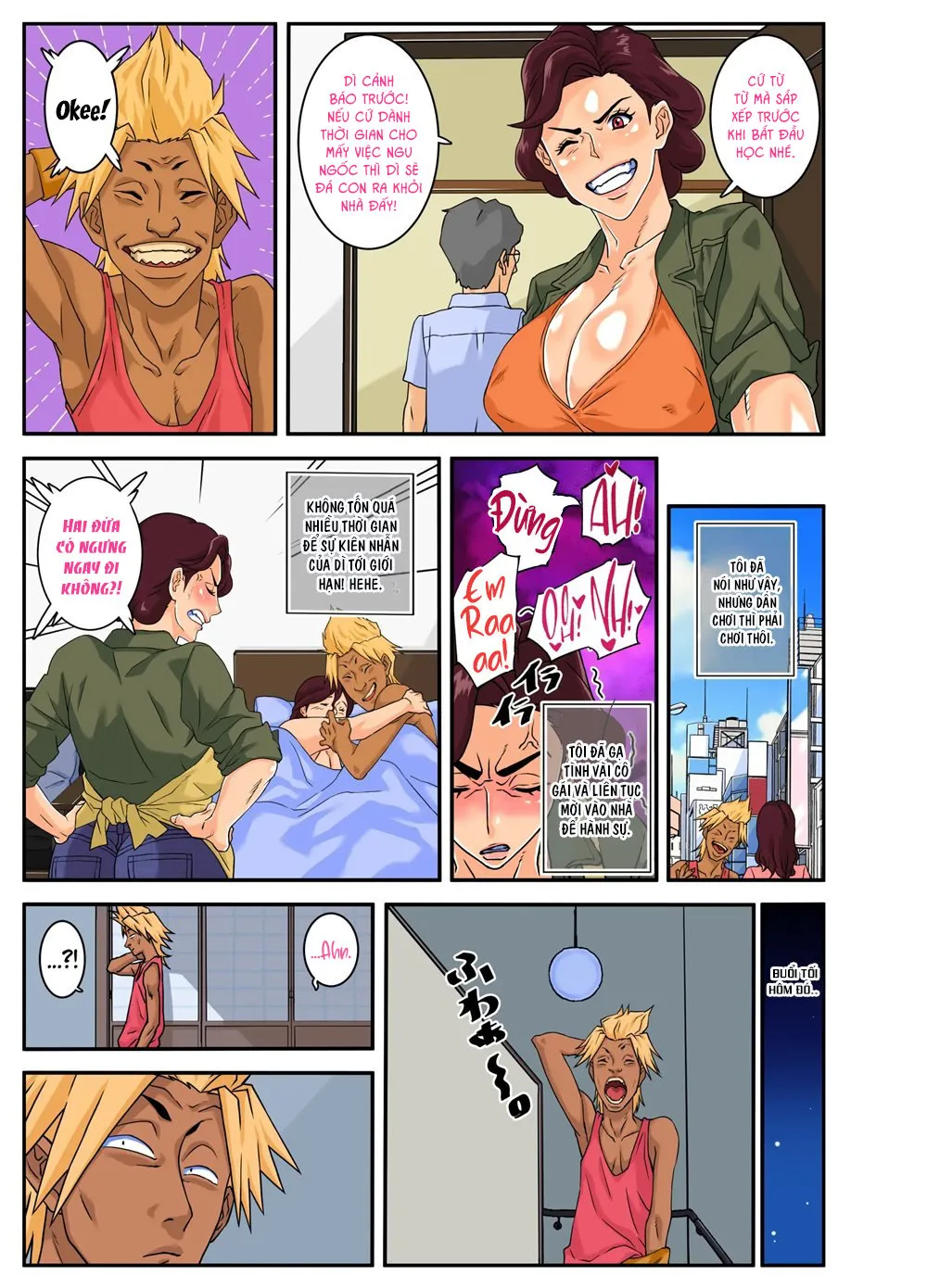 HentaiVN.net - Ảnh 6 - Chồng yếu sinh lý, cháu địt dì hộ! [Auntie Feast] - Chap 1