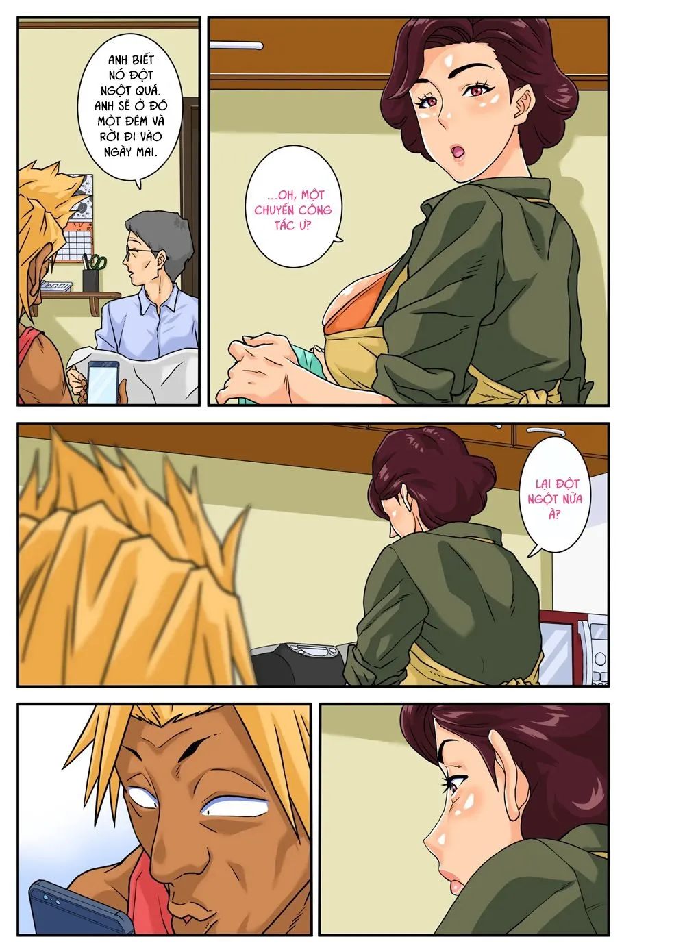HentaiVN.net - Ảnh 11 - Chồng yếu sinh lý, cháu địt dì hộ! [Auntie Feast] - Chap 2