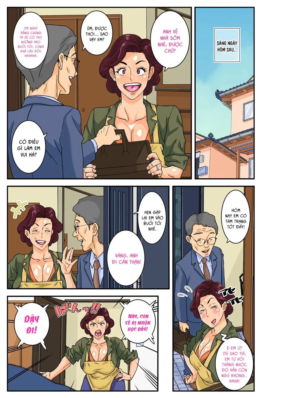 HentaiVN.net - Ảnh 5 - Chồng yếu sinh lý, cháu địt dì hộ! [Auntie Feast] - Chap 2