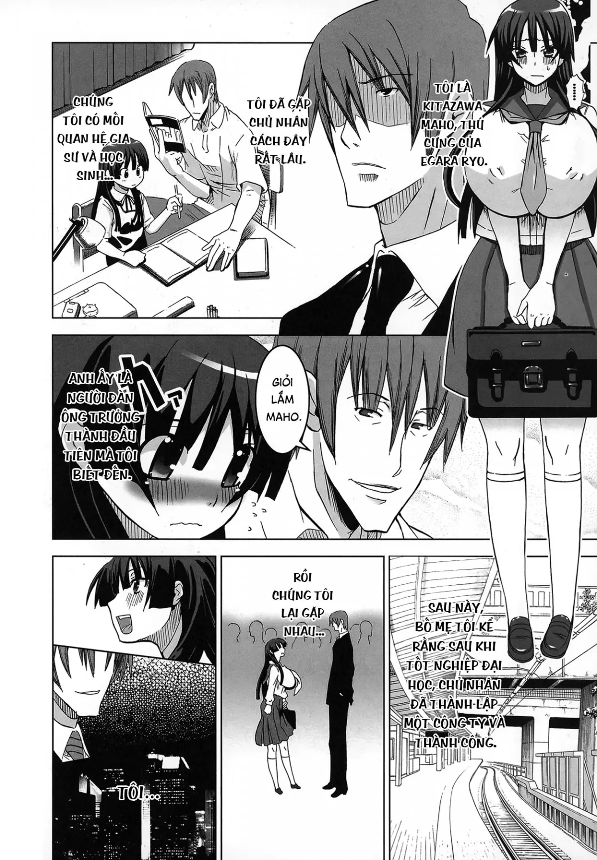 HentaiVN.net - Ảnh 6 - Địt bỏ mẹ cháu gái cực múp! [Mesuinu no Hibi] - Chap 2