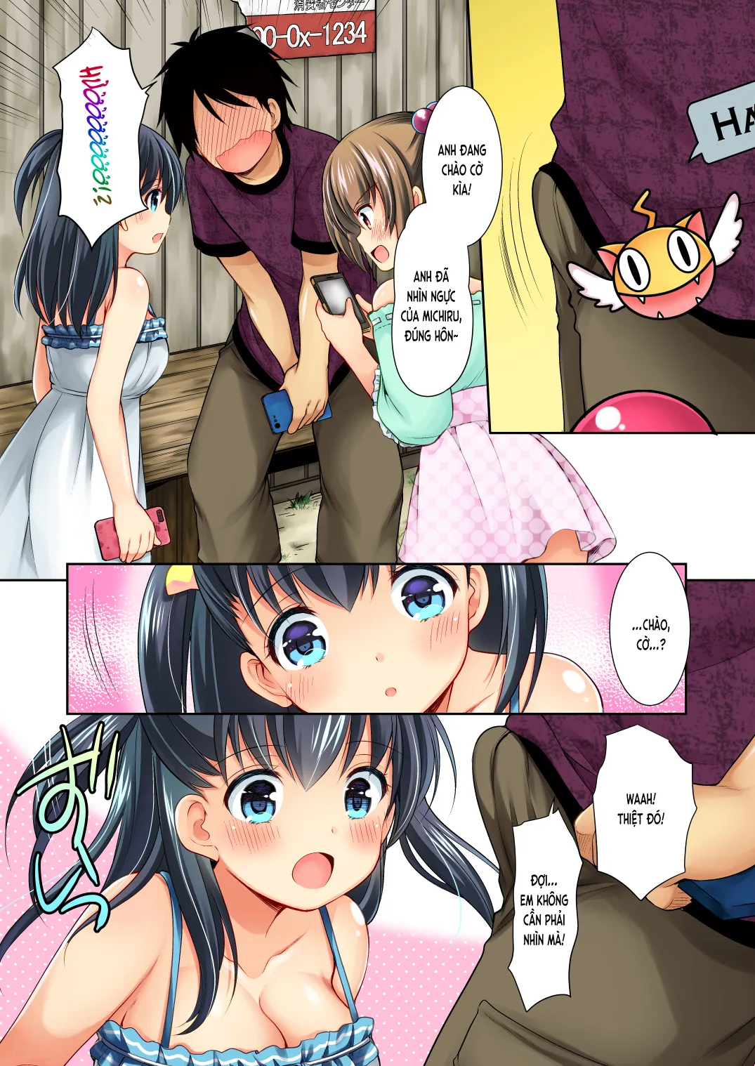 HentaiVN.net - Ảnh 6 - Nào cùng câu Go! [Tsurarete Go!, 釣られてGO!] - 02. Bản màu
