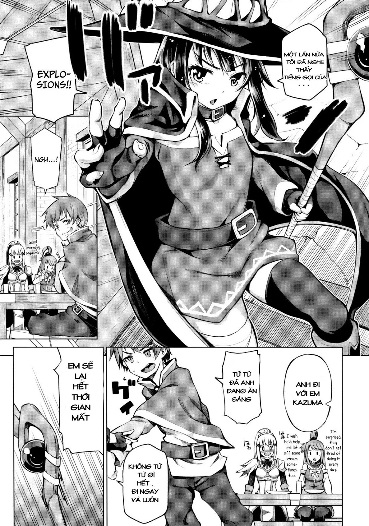 HentaiVN.net - Ảnh 5 - Kono Bakuretsu Musume ni Motto Ecstasy o!! (Kono Subarashii Sekai ni Syukufuku o!) - Oneshot
