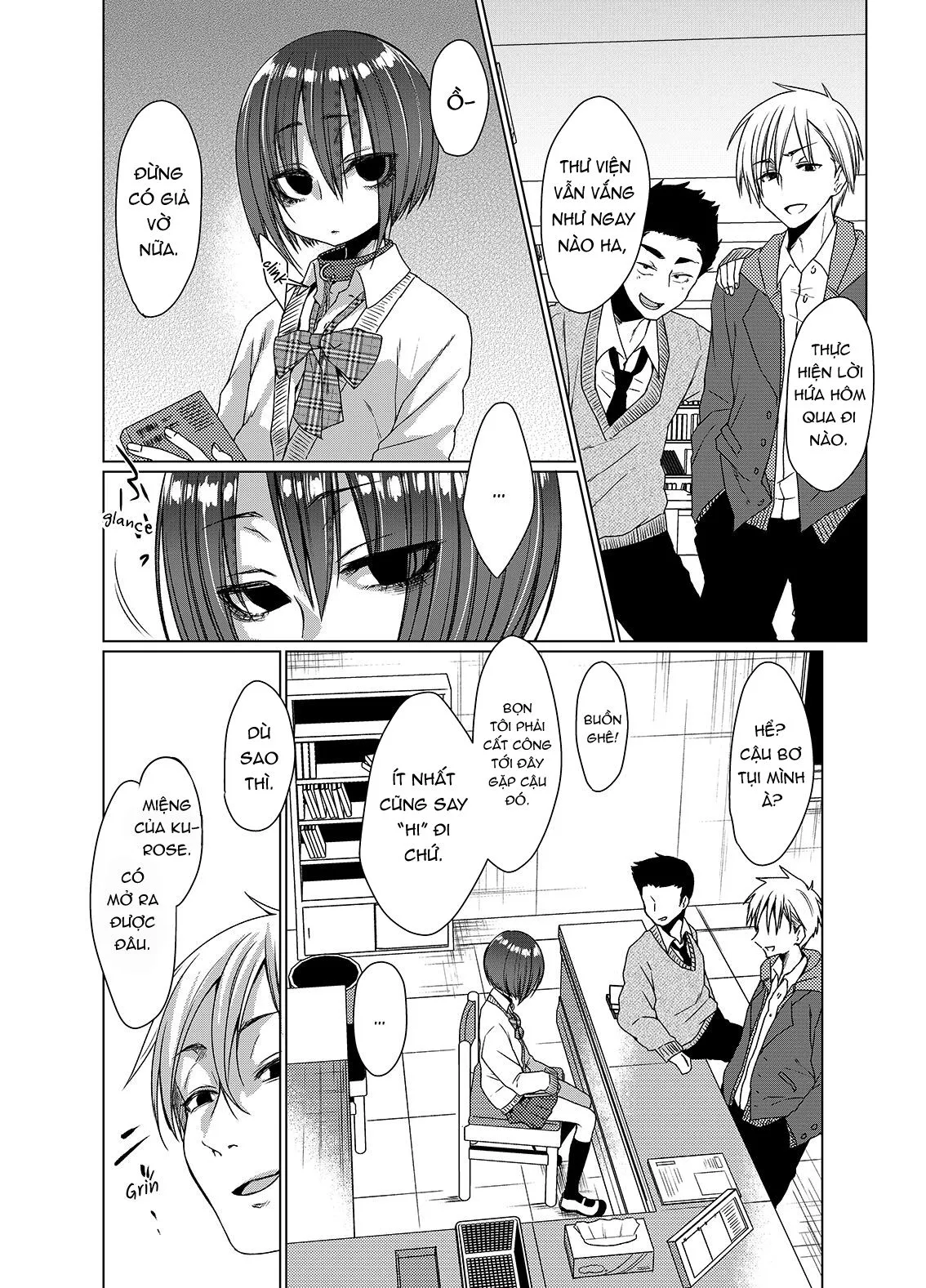 HentaiVN.net - Ảnh 3 - Im lặng Kurose-san, hãy làm theo những gì chúng tôi nói. [Mukuchi na Kurose-san wa Orera no Iinari ; Quiet Girl Kurose is at Our Beck & Call] - Oneshot