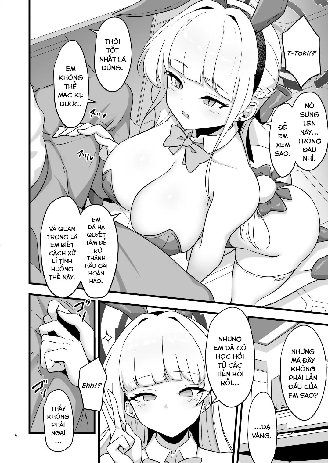 HentaiVN.net - Ảnh 8 - Tokimeki Bunny -Oshikake Bunny no Seishori Support (Blue Archive) [Heartbeat Bunny -Uninvited Bunny's Sexual Support-] - Oneshot