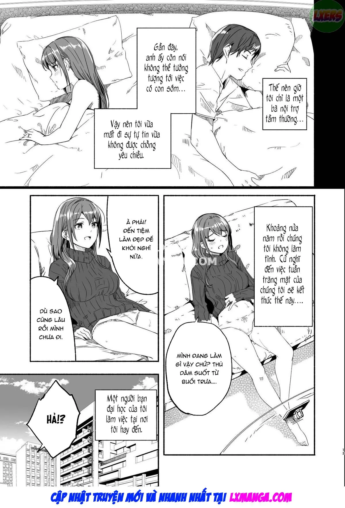 HentaiVN.net - Ảnh 12 - Until Married Woman Conceives Seed [Hitozuma ga Zon o Haramu made] - Oneshot