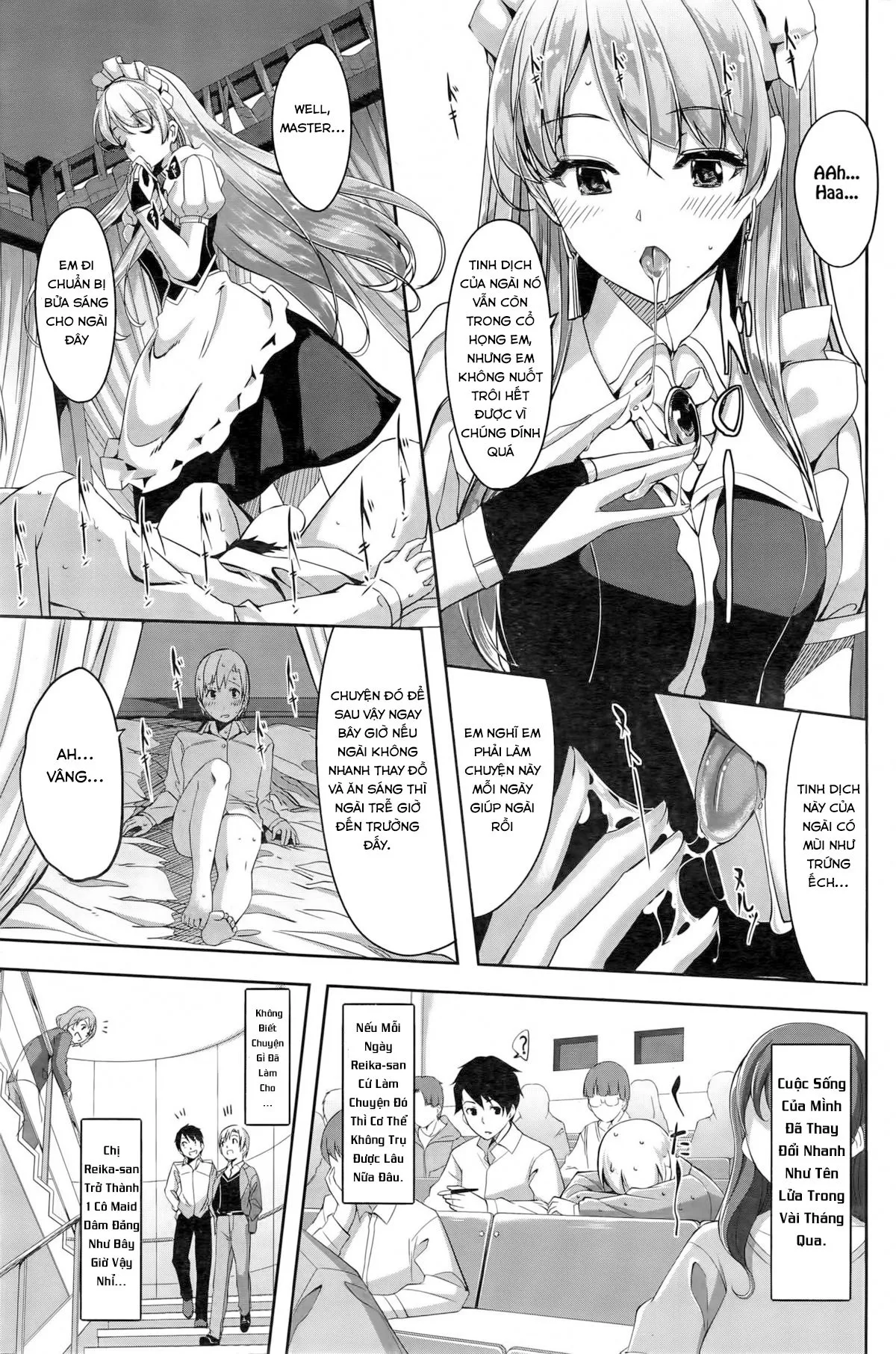 HentaiVN.net - Ảnh 8 - Reika wa Karei na Boku no Maid - Chap 1