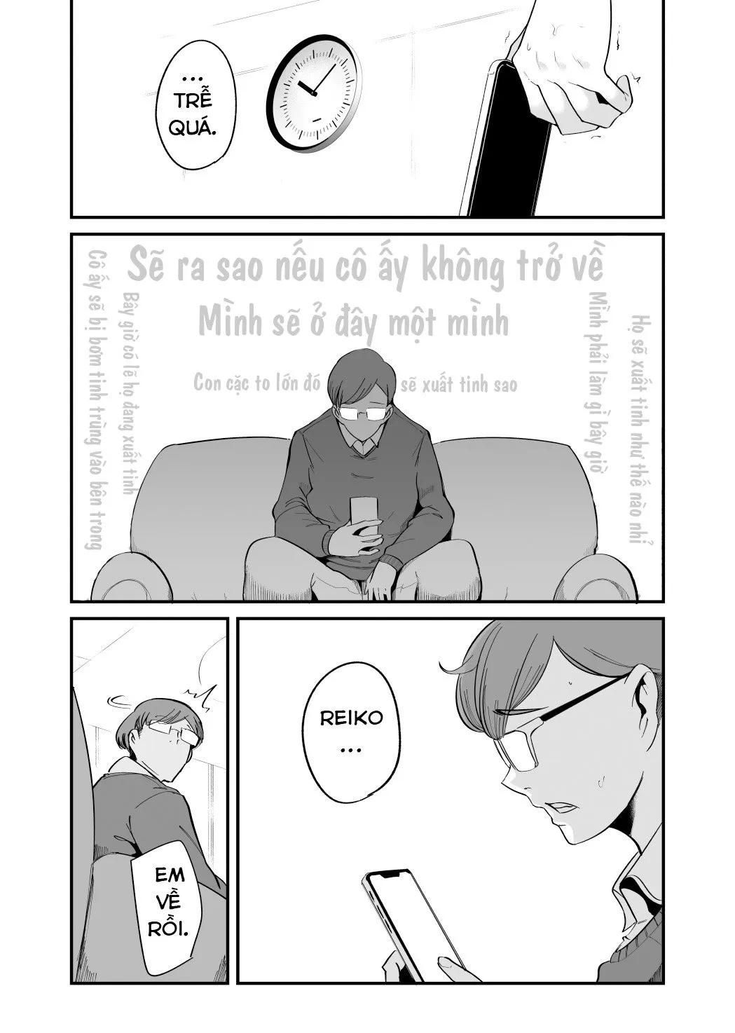 HentaiVN.net - Ảnh 13 - Cô vợ dâm với chiếc mặt nạ bún cua Part 2 [Fella Mask Fujin - Takahashi Reiko Fujin no Baai] - Chap 1
