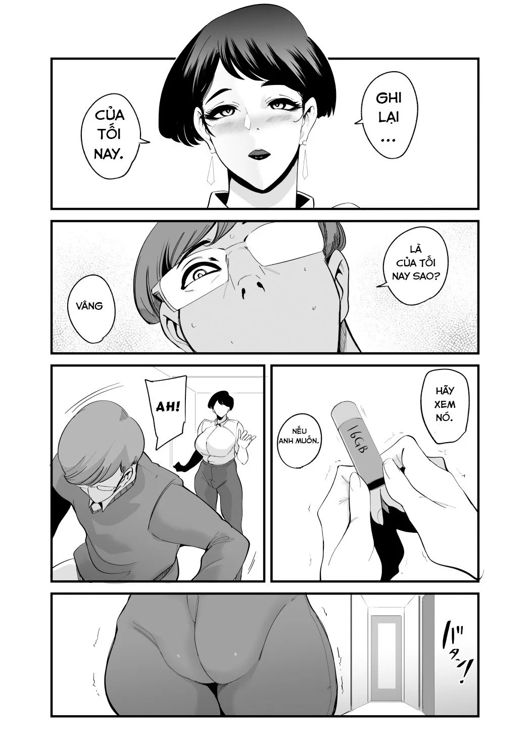 HentaiVN.net - Ảnh 15 - Cô vợ dâm với chiếc mặt nạ bún cua Part 2 [Fella Mask Fujin - Takahashi Reiko Fujin no Baai] - Chap 1