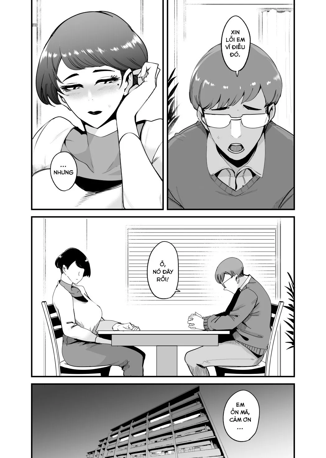 HentaiVN.net - Ảnh 3 - Cô vợ dâm với chiếc mặt nạ bún cua Part 2 [Fella Mask Fujin - Takahashi Reiko Fujin no Baai] - Chap 1