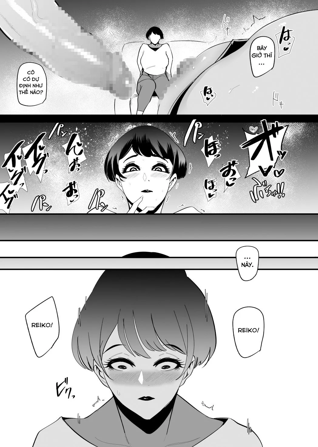 HentaiVN.net - Ảnh 9 - Cô vợ dâm với chiếc mặt nạ bún cua Part 2 [Fella Mask Fujin - Takahashi Reiko Fujin no Baai] - Chap 1