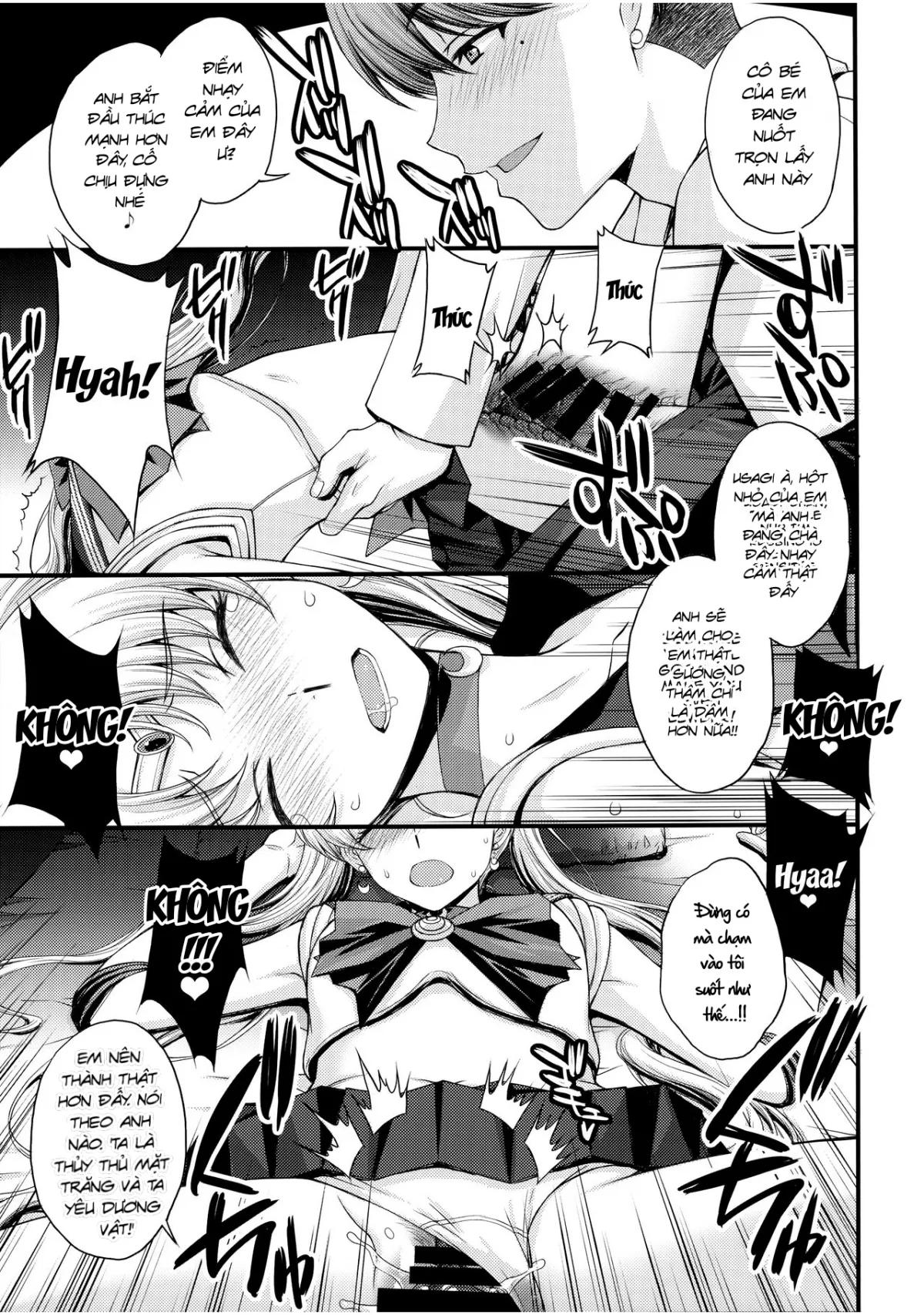 HentaiVN.net - Ảnh 11 - Usagi no Junjou! Chin Make Bishoujo Senshi! [As Innocent as a Bunny! The Pretty Guardian Loses to the Dick!] - Đạo tàn bụ âyy (●♡∀♡)