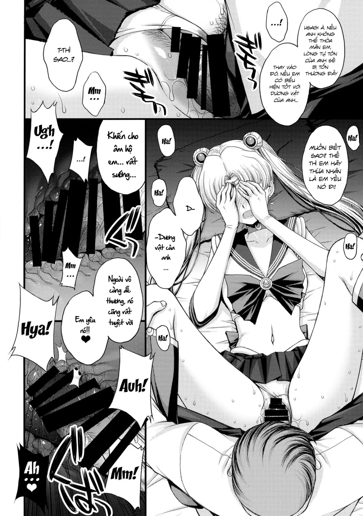 HentaiVN.net - Ảnh 12 - Usagi no Junjou! Chin Make Bishoujo Senshi! [As Innocent as a Bunny! The Pretty Guardian Loses to the Dick!] - Đạo tàn bụ âyy (●♡∀♡)