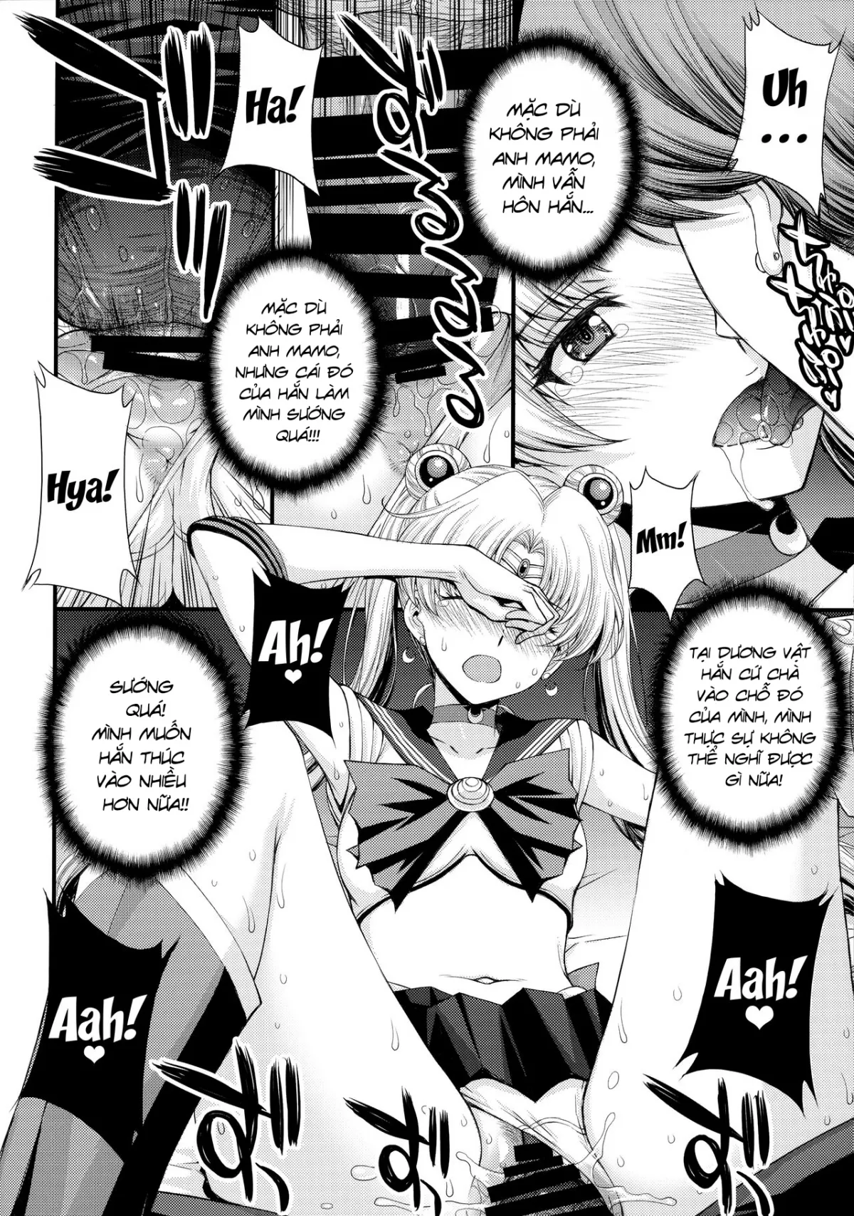 HentaiVN.net - Ảnh 14 - Usagi no Junjou! Chin Make Bishoujo Senshi! [As Innocent as a Bunny! The Pretty Guardian Loses to the Dick!] - Đạo tàn bụ âyy (●♡∀♡)
