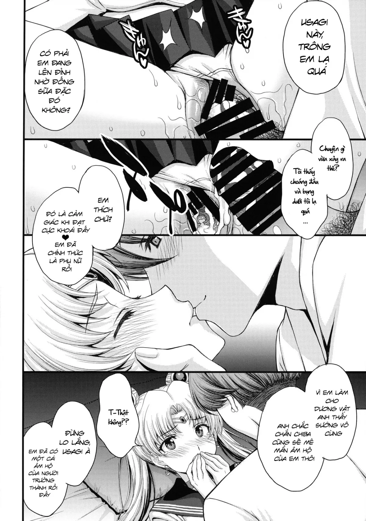 HentaiVN.net - Ảnh 18 - Usagi no Junjou! Chin Make Bishoujo Senshi! [As Innocent as a Bunny! The Pretty Guardian Loses to the Dick!] - Đạo tàn bụ âyy (●♡∀♡)