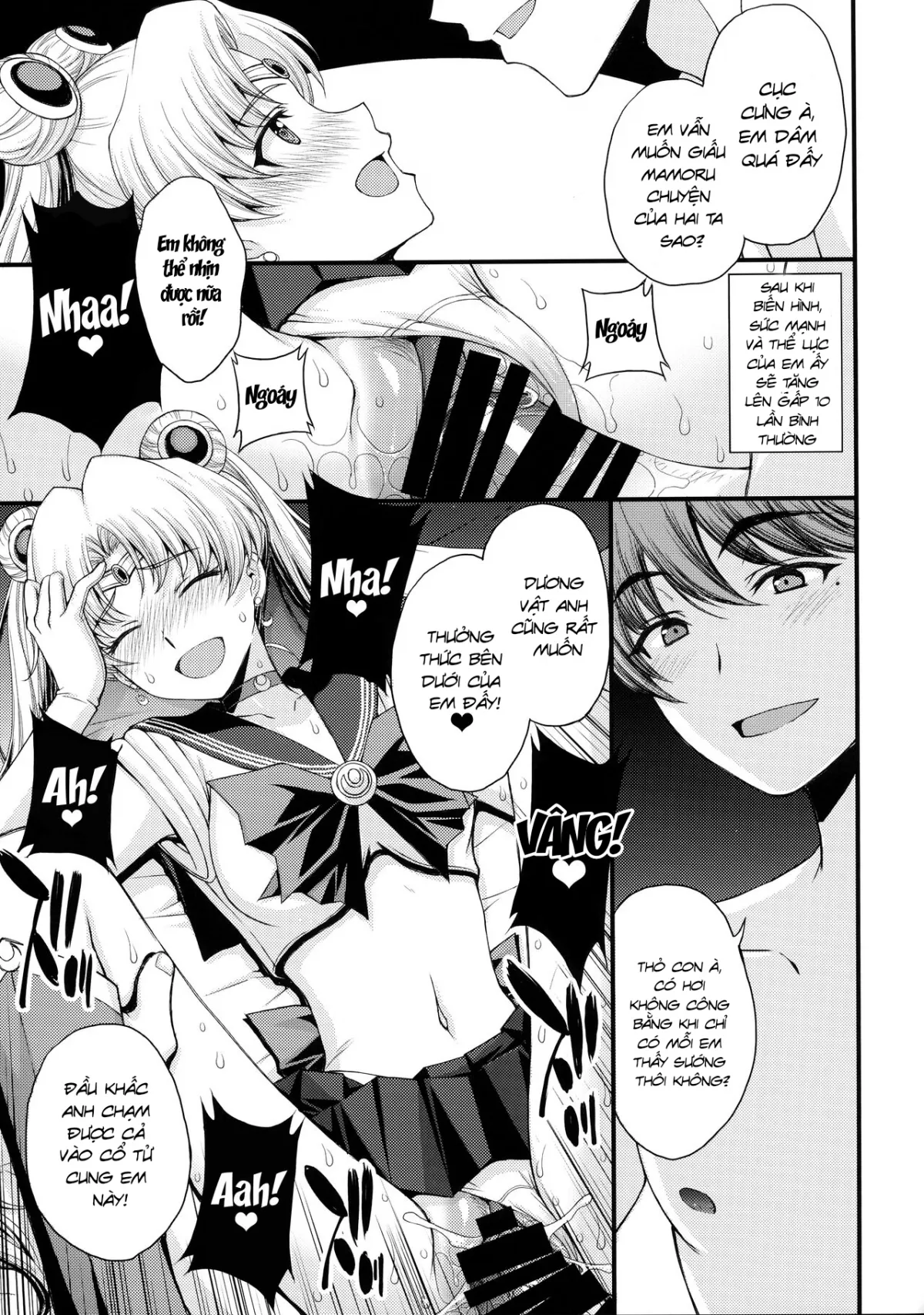 HentaiVN.net - Ảnh 21 - Usagi no Junjou! Chin Make Bishoujo Senshi! [As Innocent as a Bunny! The Pretty Guardian Loses to the Dick!] - Đạo tàn bụ âyy (●♡∀♡)
