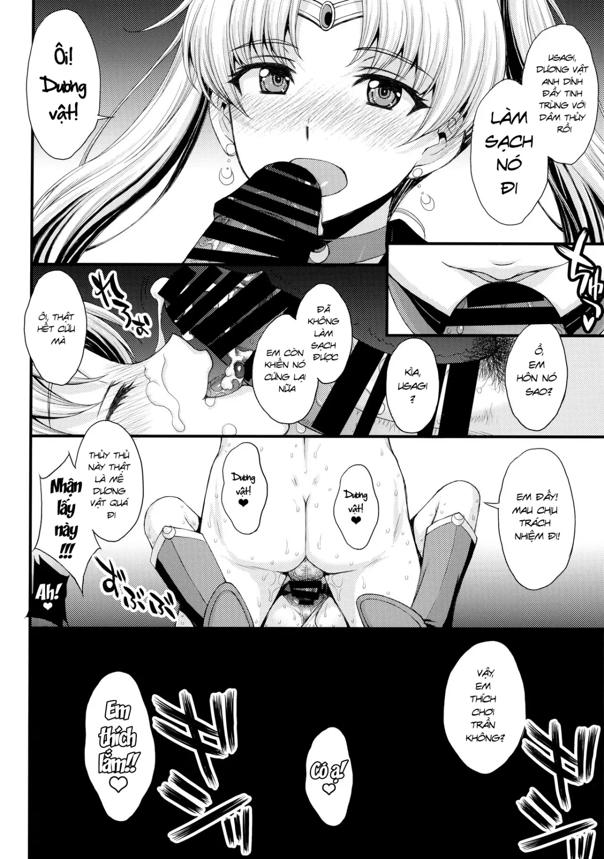 HentaiVN.net - Ảnh 24 - Usagi no Junjou! Chin Make Bishoujo Senshi! [As Innocent as a Bunny! The Pretty Guardian Loses to the Dick!] - Đạo tàn bụ âyy (●♡∀♡)