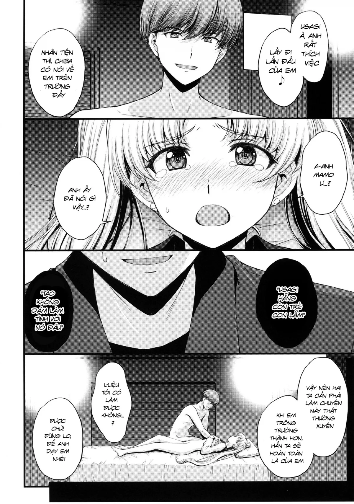 HentaiVN.net - Ảnh 5 - Usagi no Junjou! Chin Make Bishoujo Senshi! [As Innocent as a Bunny! The Pretty Guardian Loses to the Dick!] - Đạo tàn bụ âyy (●♡∀♡)