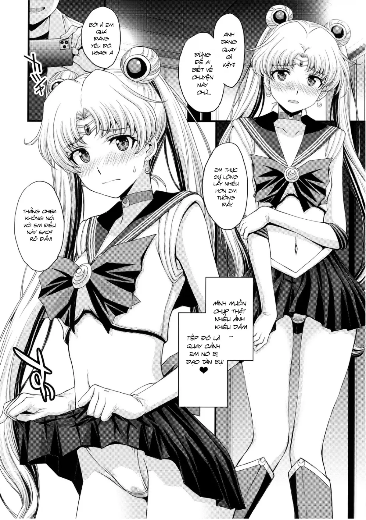 HentaiVN.net - Ảnh 6 - Usagi no Junjou! Chin Make Bishoujo Senshi! [As Innocent as a Bunny! The Pretty Guardian Loses to the Dick!] - Đạo tàn bụ âyy (●♡∀♡)