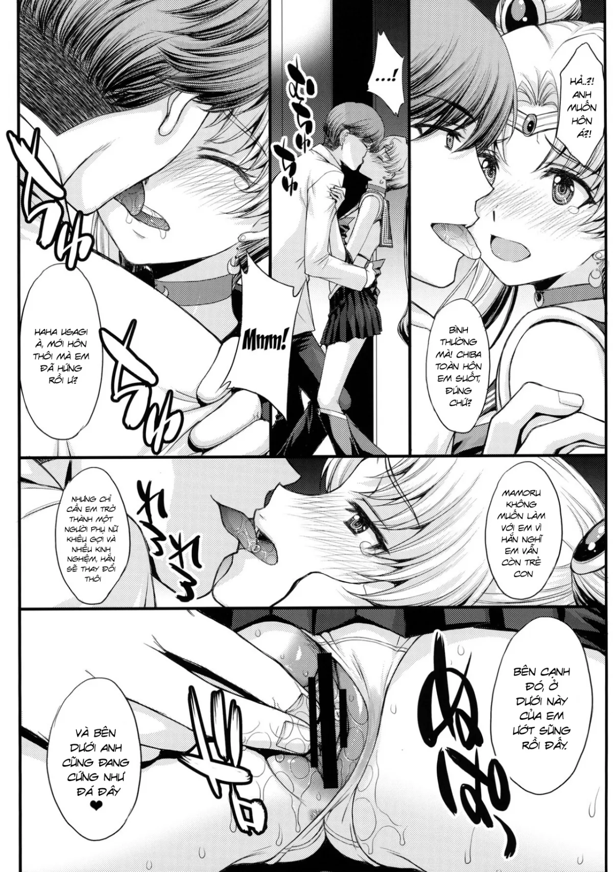 HentaiVN.net - Ảnh 7 - Usagi no Junjou! Chin Make Bishoujo Senshi! [As Innocent as a Bunny! The Pretty Guardian Loses to the Dick!] - Đạo tàn bụ âyy (●♡∀♡)
