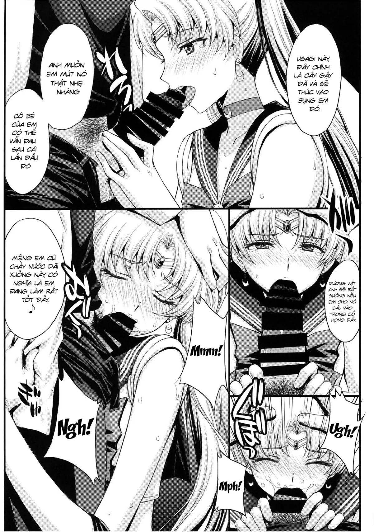 HentaiVN.net - Ảnh 8 - Usagi no Junjou! Chin Make Bishoujo Senshi! [As Innocent as a Bunny! The Pretty Guardian Loses to the Dick!] - Đạo tàn bụ âyy (●♡∀♡)