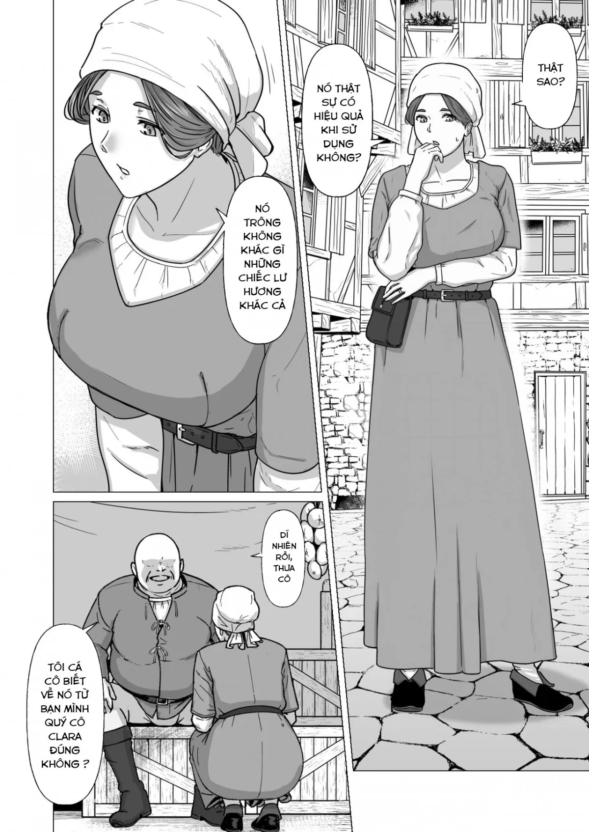HentaiVN.net - Ảnh 4 - lư hương thần kỳ :... [koushonin diruku to mahouno kouro, 行商人ディルクと魔法の香炉 [英訳]] - Chăm sóc người vợ ngọt nước