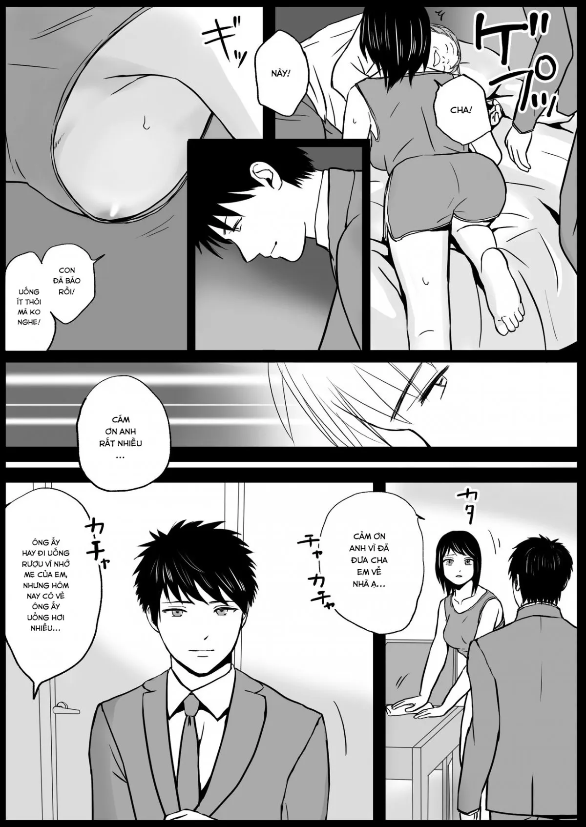 HentaiVN.net - Ảnh 8 - Cấp dưới của cha tôi lột trần tôi mỗi đêm - Chap 4