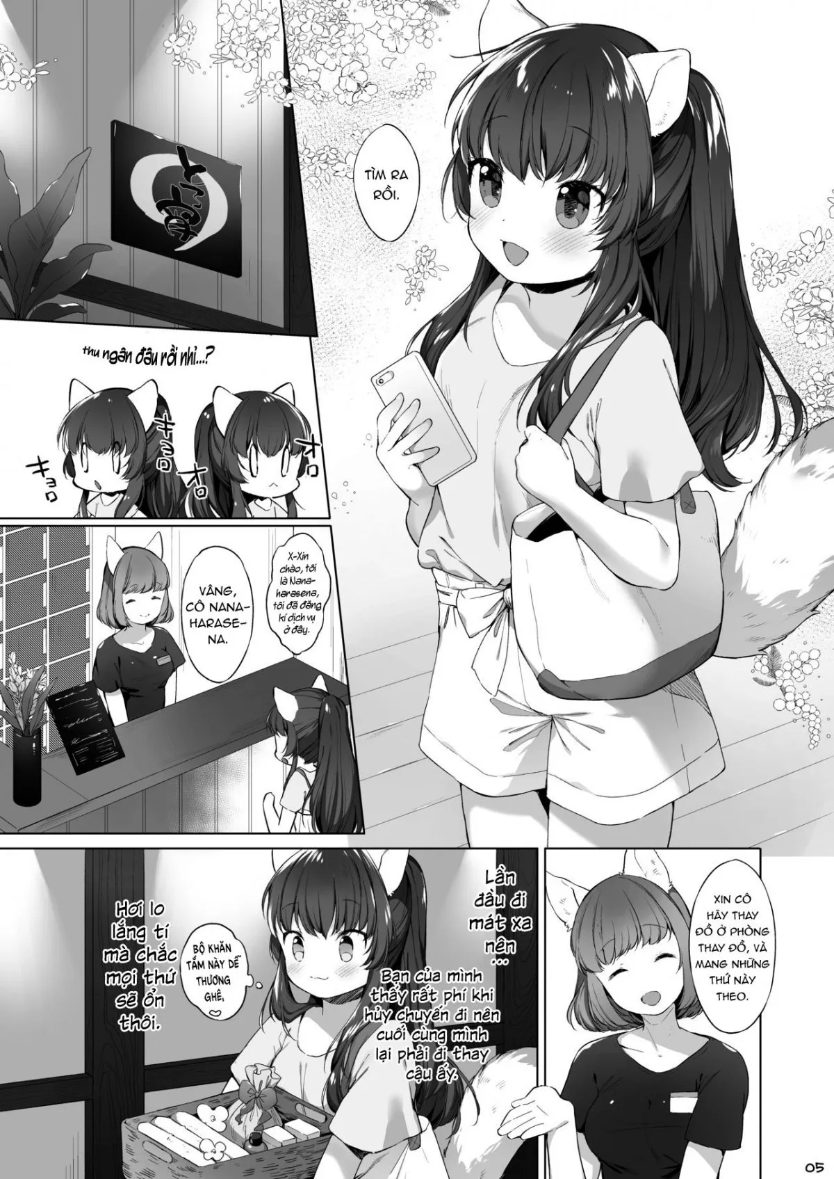 HentaiVN.net - Ảnh 10 - Bé mèo muốn được tan chảy. [Nekomimi-chan wa Toroketai] - Chap 1