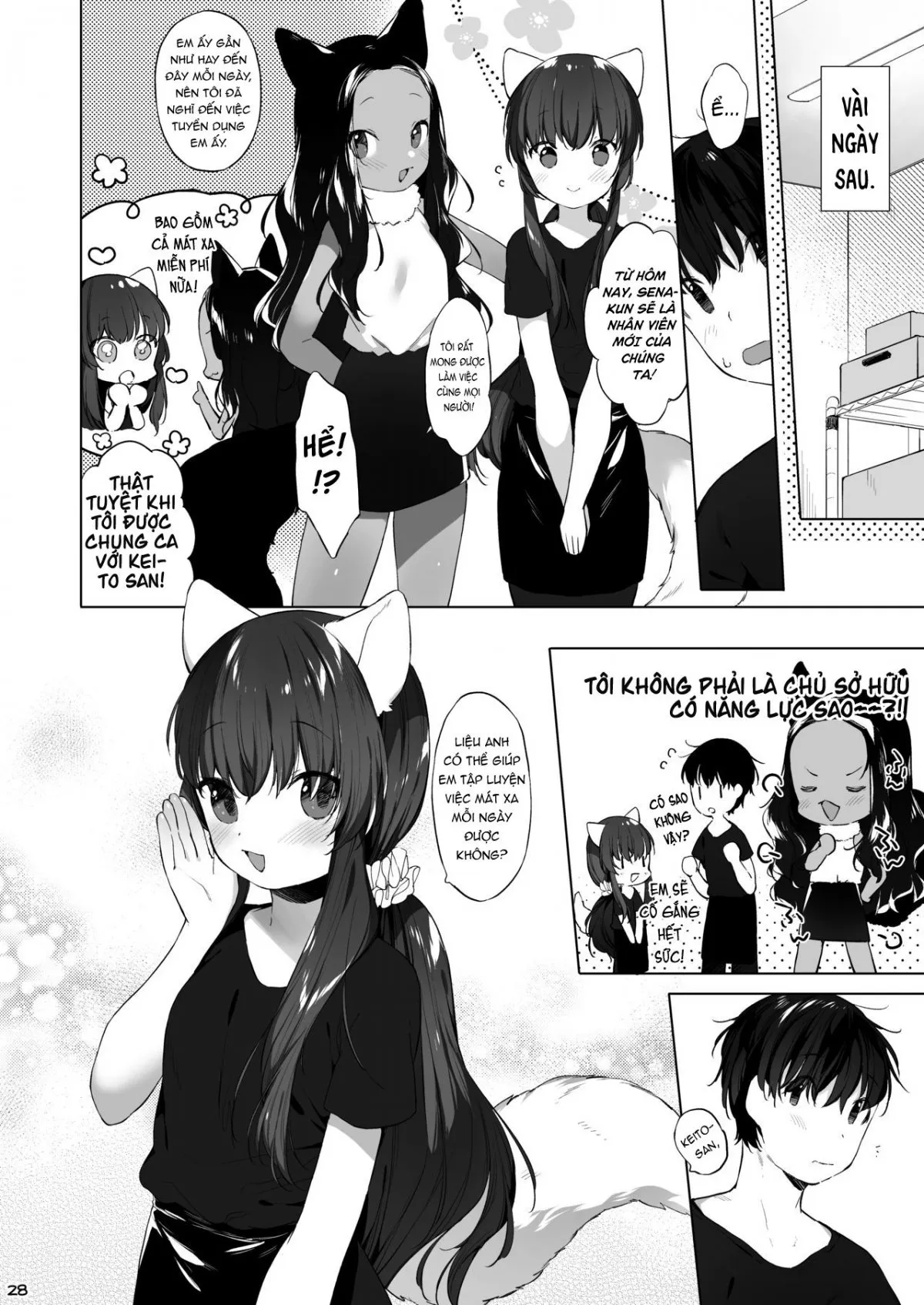 HentaiVN.net - Ảnh 33 - Bé mèo muốn được tan chảy. [Nekomimi-chan wa Toroketai] - Chap 1