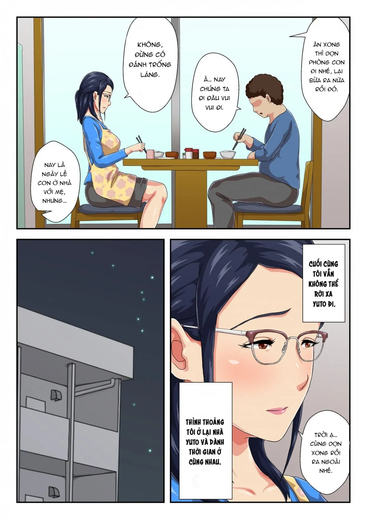 HentaiVN.net - Ảnh 35 - Female Boss is My Estranged Mother [Onnajoushi wa Ikiwakareta Haha] - Oneshot